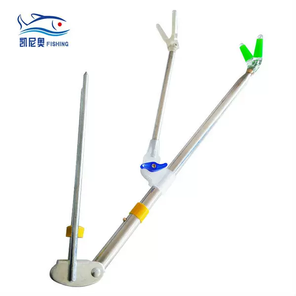 Stainless steel dual-purpose battery bracket fishing box rear hanging telescopic rod fishing gear accessories hand rod fishing rod support frame wholesale