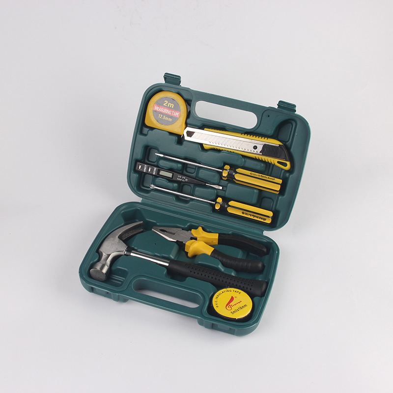9件套礼品组合工具 家庭工具套装工具箱JM-8009E
