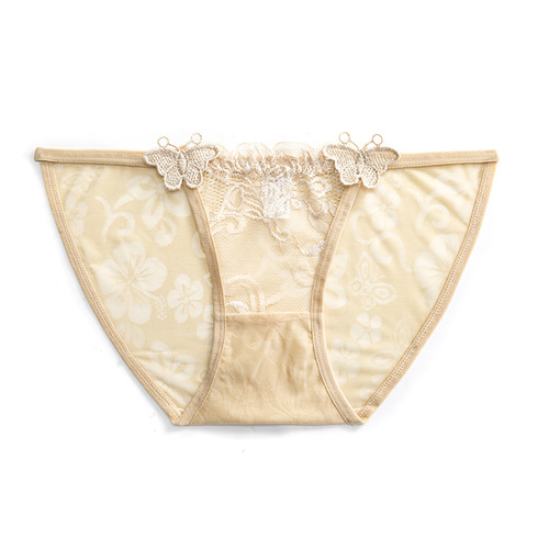 219 sexy lace underwear for women, mid-waist butt lift, breathable, sexy pure cotton crotch temptation women's briefs