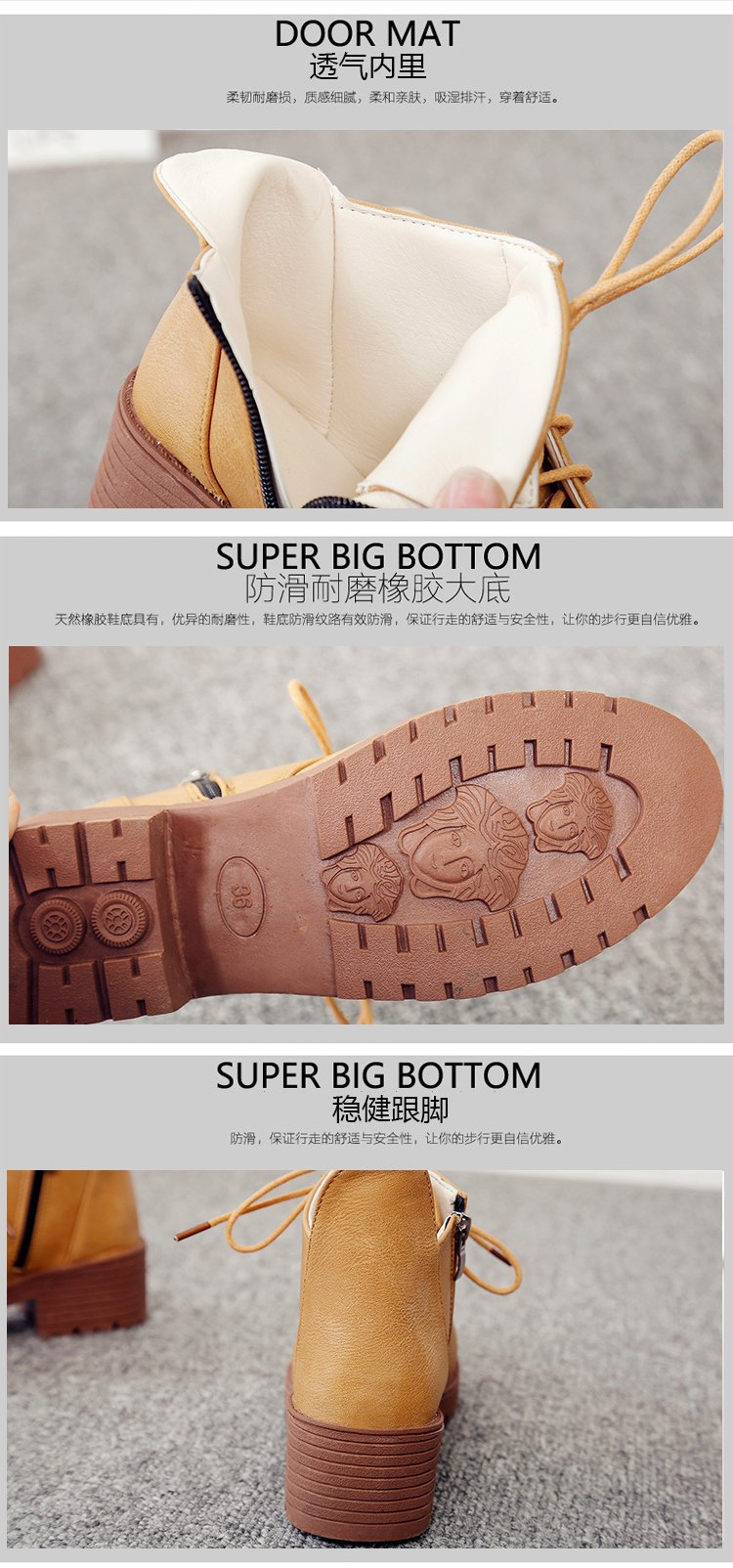 Bottes femme en PU artificiel - Ref 3355132 Image 12