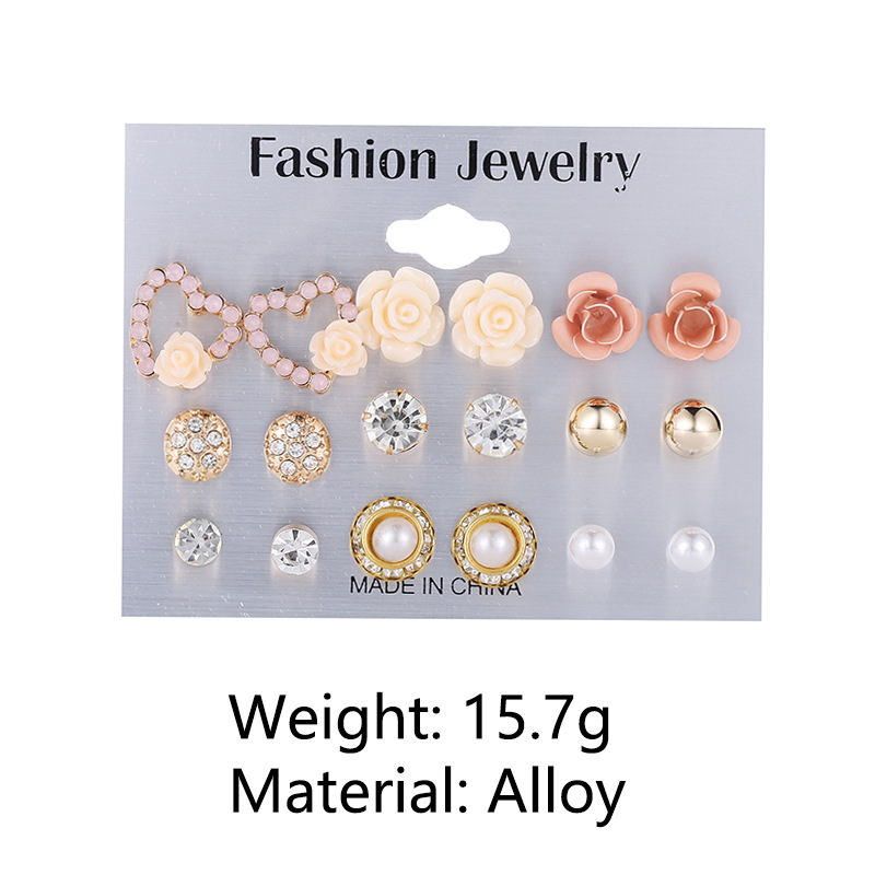 Hot Selling Fashion Flower Love Flower  Earrings display picture 3