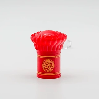 厂家生产红色莲花瓶盖 适用于一斤装牙口玻璃瓶盖 表面可烫印LOGO