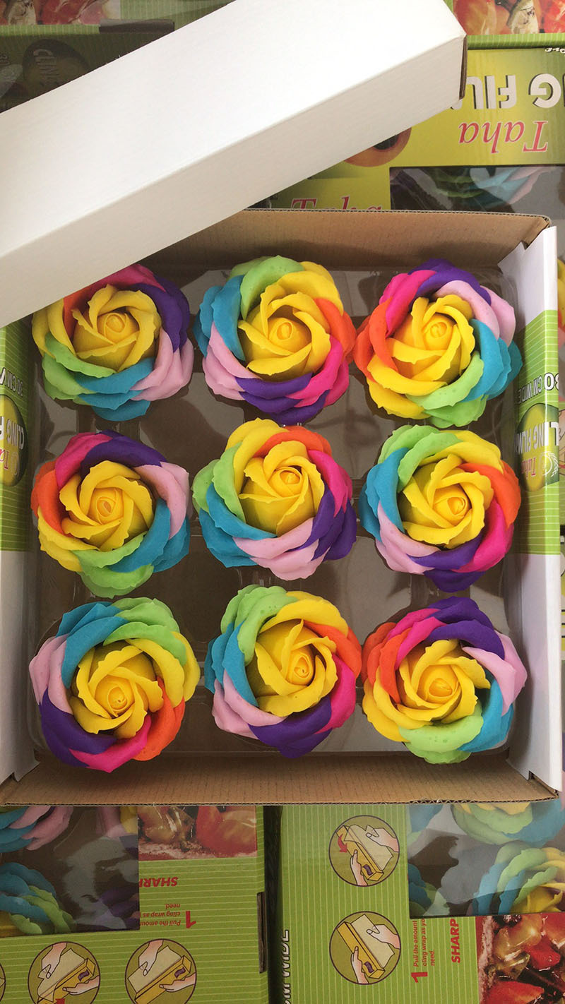 125g Weight Fashion Style Multicolor Color Wholesale 7 Color Rose Soap Flower Soap Flower Wedding Gift Valentine's Day Gift Box 5