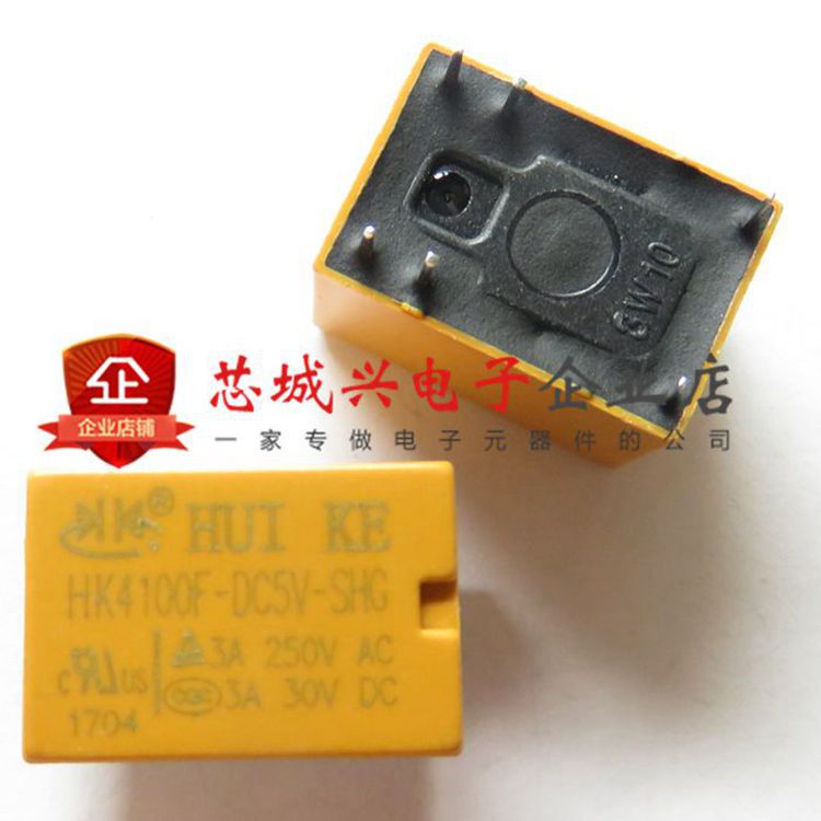HK4100F-DC5V-SHG DIP6 5V 3A 继电器 全新原装正品 汇科现货