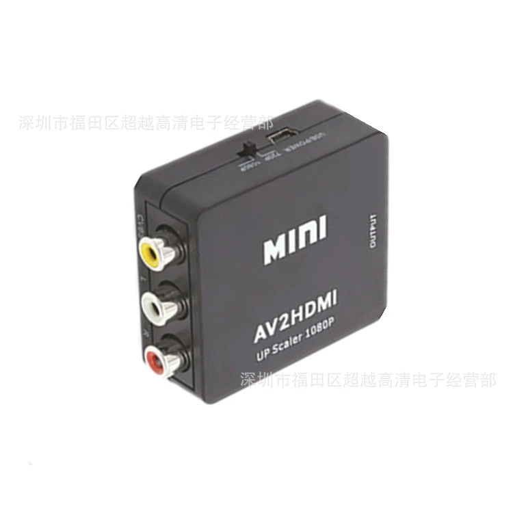 Мини AV в HDMI конвертор AVTOHDMI HD конвертер 1080P AV2 HDMI RC HD портативный