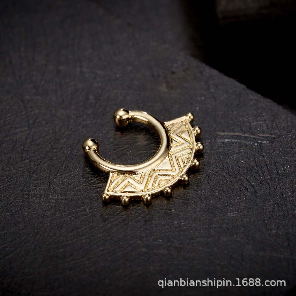 Brand copper material, nose piercing, European style