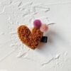 Children's cute cartoon hair accessory, hairgrip, ball head, hair rope heart-shaped