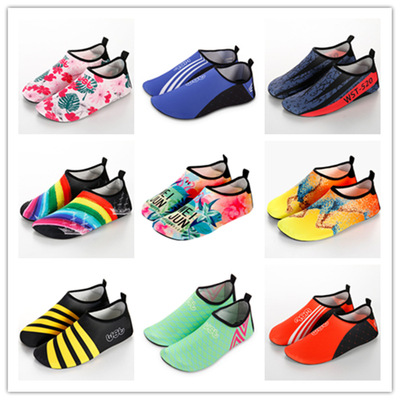 沙滩袜鞋男女潜水浮潜儿童涉水溯溪游泳鞋软鞋防滑防割赤足贴肤鞋
