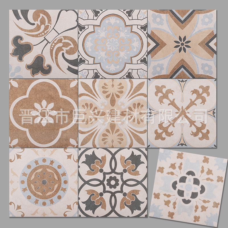 北欧花砖200 地中海风格厨房地砖卫生间墙砖艺术水泥瓷砖厂家直销