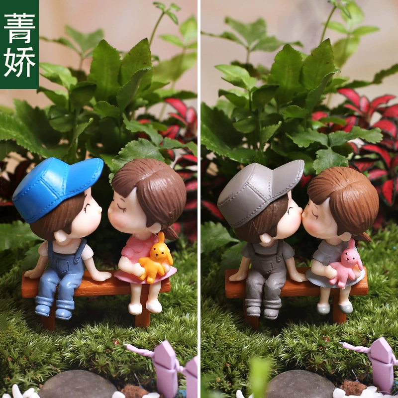 Мох микро пейзаж сочные растения украшения праздничные украшения табурет пара маленькие украшения DIY материал