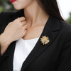 Brooch, accessory lapel pin, protective underware, pin, European style, simple and elegant design