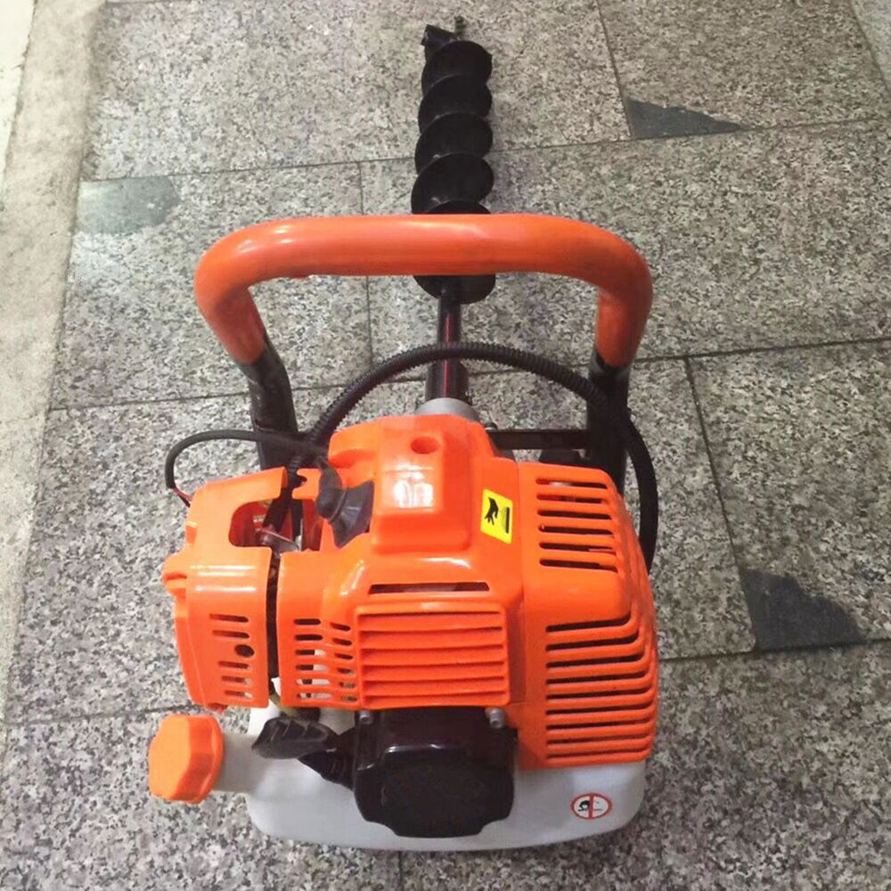 挖坑机大功率汽油机挖坑机二冲程汽油植树机双人800地钻机