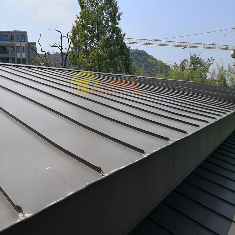 直销 0.7mm3004铝镁锰板 灰色25-430 铝镁锰立边咬合屋面系统