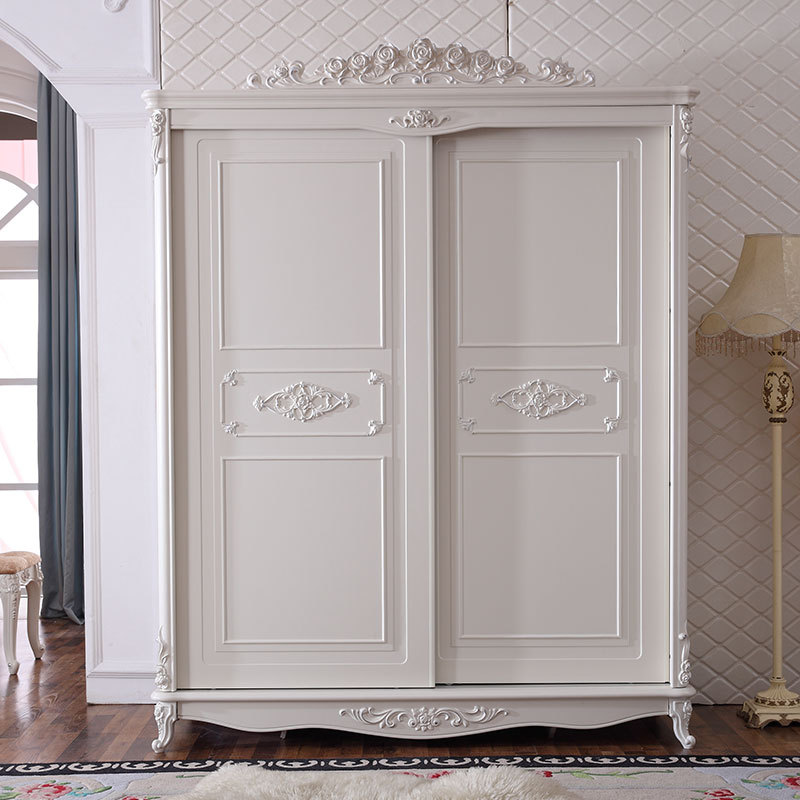 European style Sliding door wardrobe French Wardrobe Sliding door wardrobe Sliding door Storage Wardrobe Lockers Special Offer