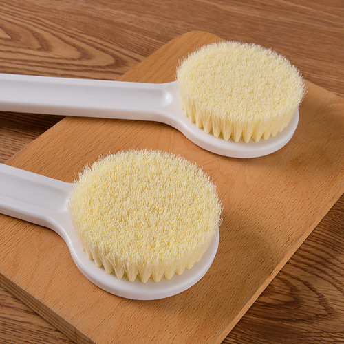 New Japanese style unprinted bath brush, long handle soft hair bath brush, massage brush, back rub bath brush wholesale