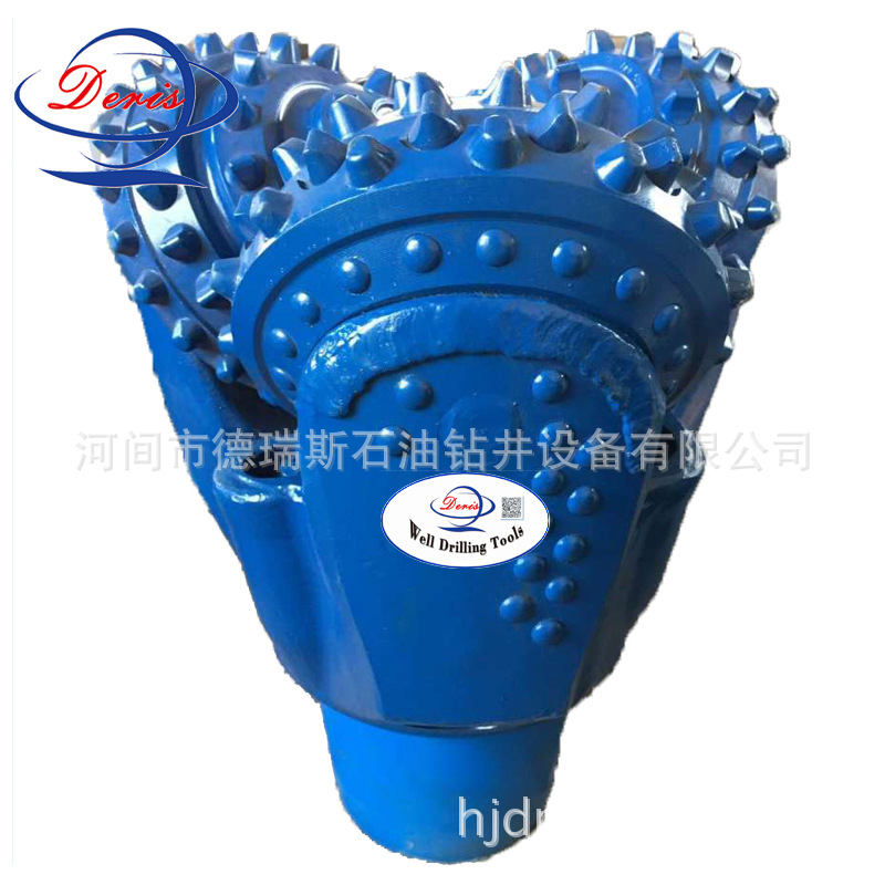 高质低价国产HJ417低强度极软地层砾岩上海合金镶齿三牙轮钻头