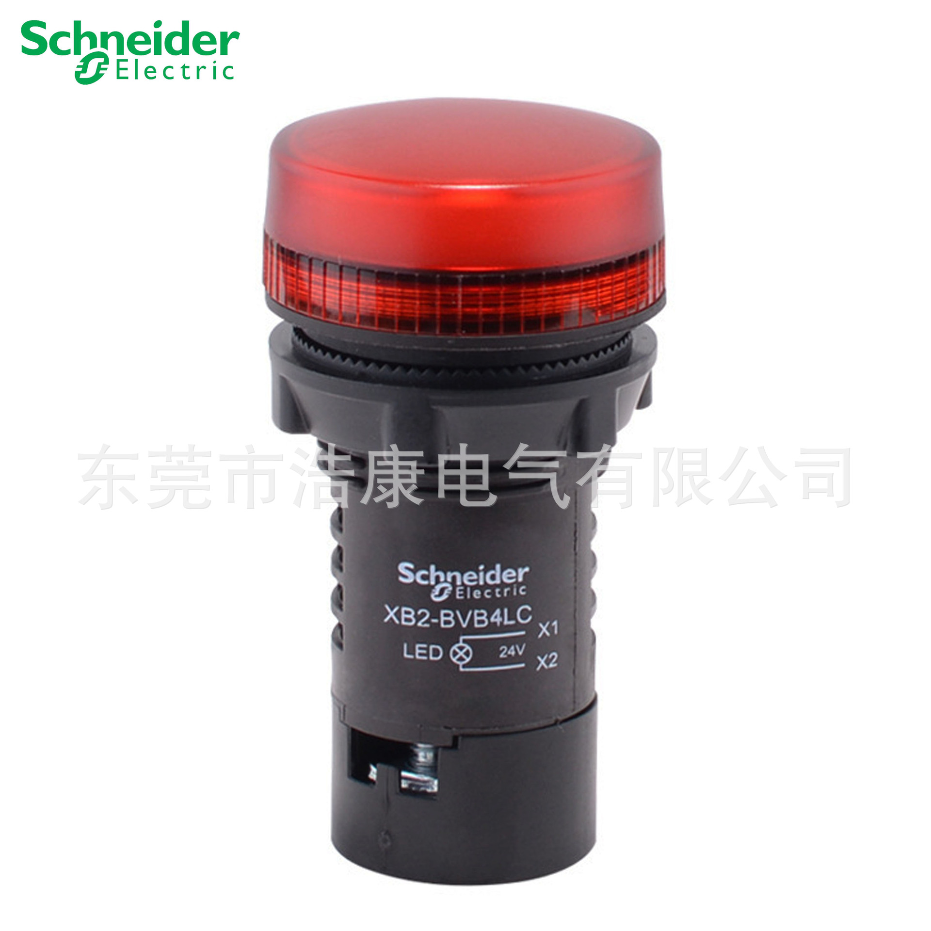 Schneider 施耐德 22mm电源指示灯 XB2BVB4LC LED信号灯|ms