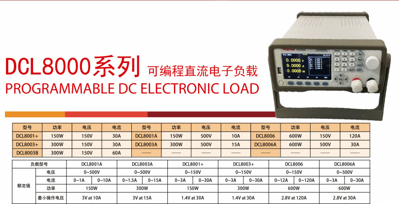 Dingchen鼎辰直流程控可编程电子负载仪DCL8001+  150W/150V30A