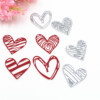 Metal cutting die heart shaped, handmade