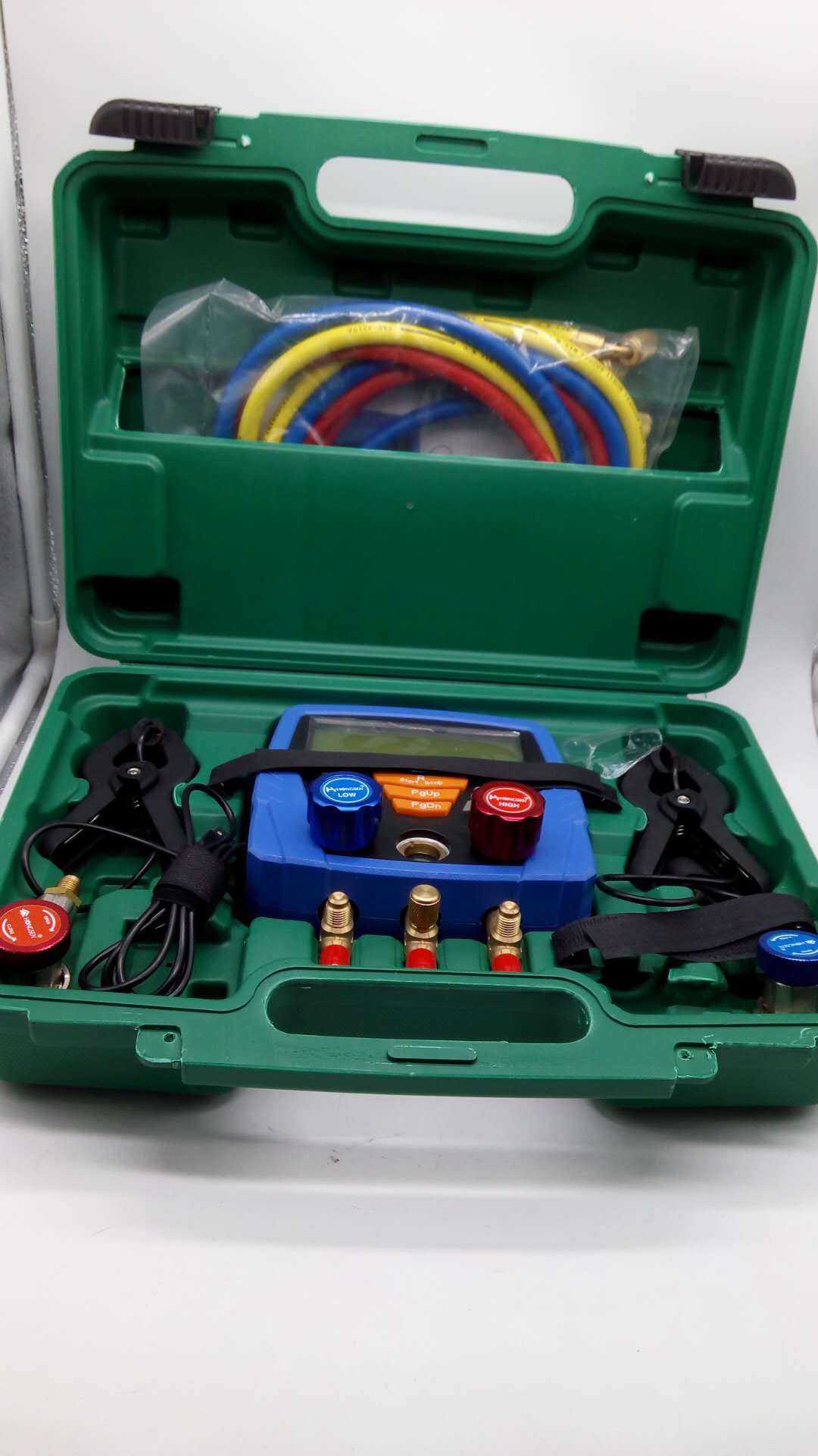 正品鸿森汽车空调加氟表雪种表HS-350A 冷媒雪种 空调加氟工具套