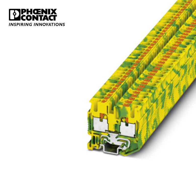 菲尼克斯 直插式微型接地端子MPT 2,5 PE-3248130-50 一包50个