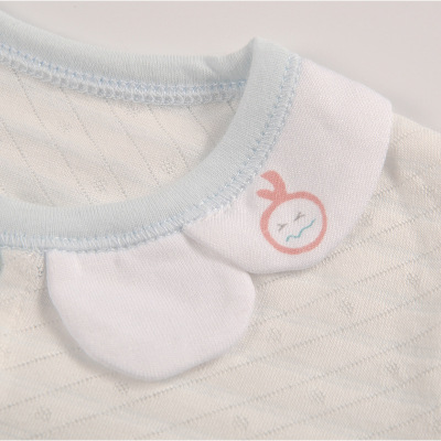 童装新款婴儿连体衣夏季薄款竹纤维新生儿衣服爬爬服长袖宝宝哈衣
