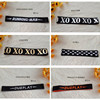 Knitted headband for yoga with letters suitable for men and women