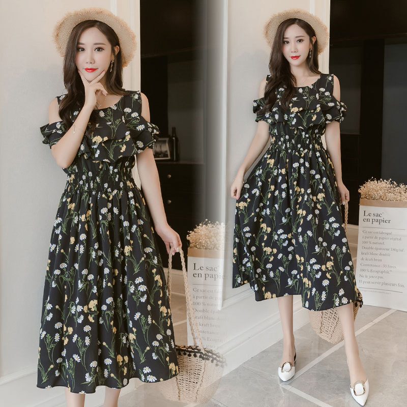 Pregnant mother Chiffon Nursing clothes go out Dress 2018 new pattern Breastfeeding Dress Commentaries fashion postpartum nurse Chao Ma