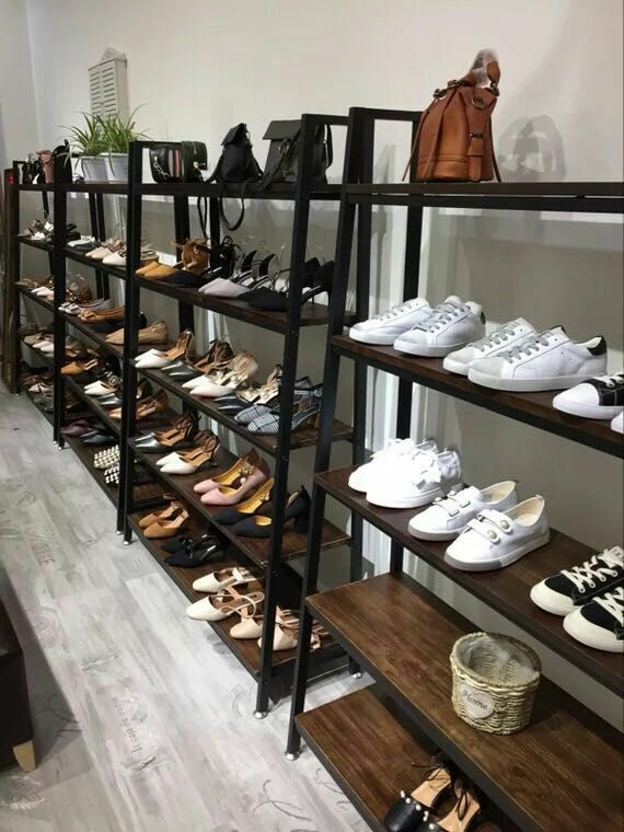 落地童装店多层货架鞋柜展示架服装店复古置物架展示创意店铺鞋店