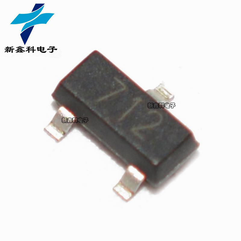 SM712.TCT TVS二极管 丝印712 贴片SOT23-3