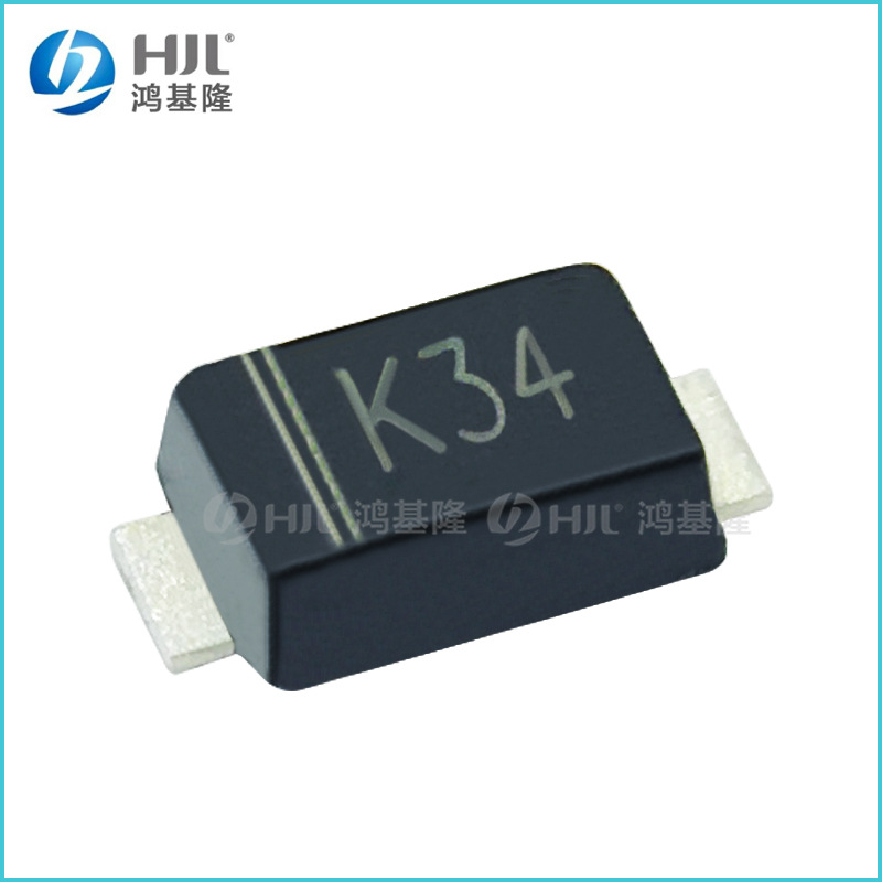 超薄贴片肖特基二极管DSK34 SOD-123丝印K34体积1206 SS34 1N5822