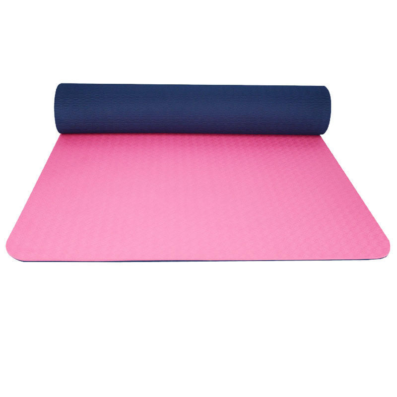 [Yoga studio]Two color tasteless tpe Yoga Mat beginner thickening 8MM Widen 80CM Yoga antiskid