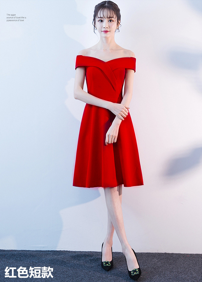 Vestido de novia para brindis 2026, nuevo vestido de noche largo y ajustado con hombros descubiertos para fiesta de compromiso, otoño y verano, para mujer.
