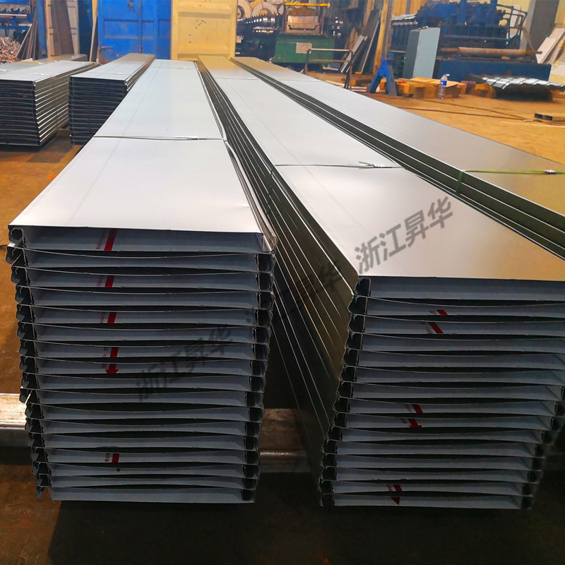 工厂直销 0.70.9厚25430型铝镁锰板矮立双锁边屋面系统