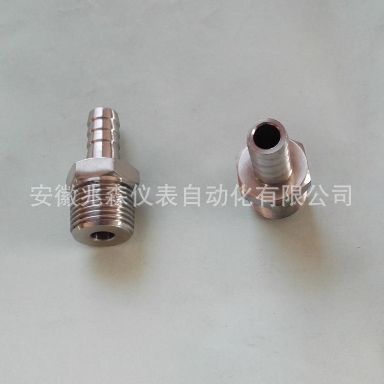 304不锈钢水管软管外丝皮管快速接头NPT1/2-NPT1/4-NPT1/8-NPT3/8