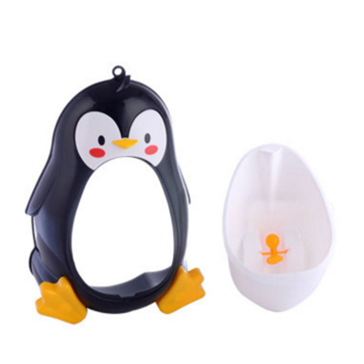 Nuevo pingüino orinal niños de pie montado en la pared bebé orinal urinario fábrica al por mayor