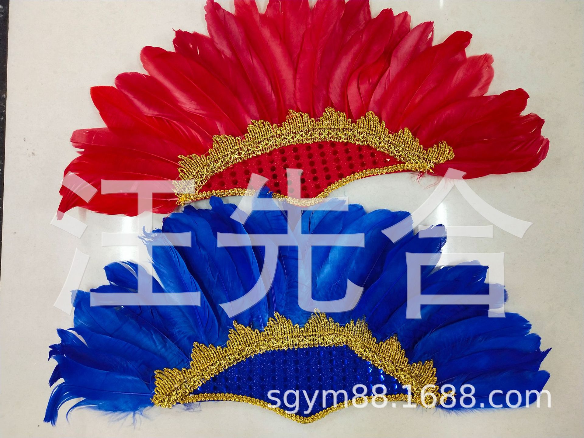 厂家批发 万圣节 羽毛面具 多款任你选 舞台演出配饰详情图11