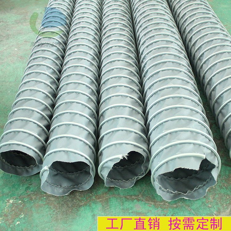 耐600度高温风管 高温除尘排烟管 耐高温通风软管 排风管