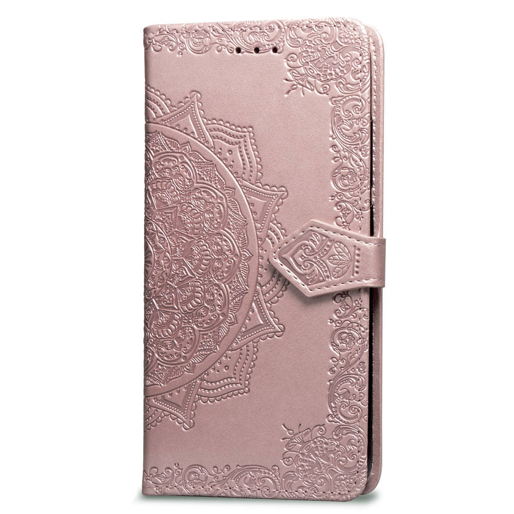Mandala Embossed Leather Wallet Phone Case For Iphone 16_voghion.com