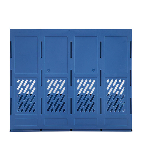 Deli 33777 four-link file frame multi-layer frame archive folder storage box office storage rack file basket