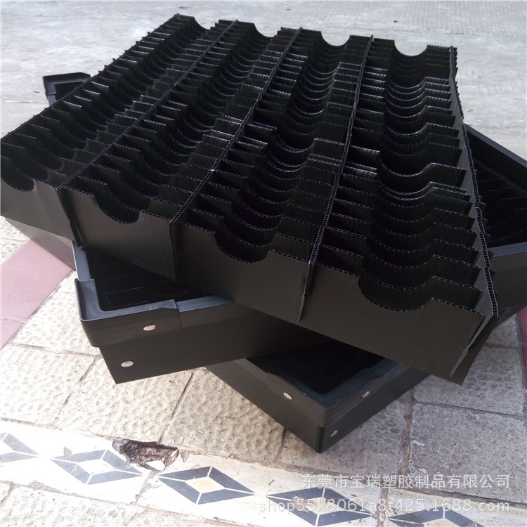 供应5mm蓝色连体中空板刀卡 可做防静电PP中空板隔板条