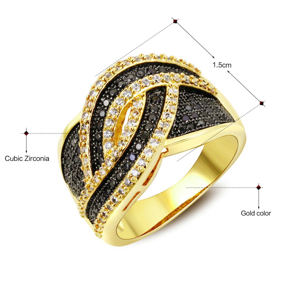 Wholesale Streetwear Flower Copper Inlay Gem Rings display picture 7