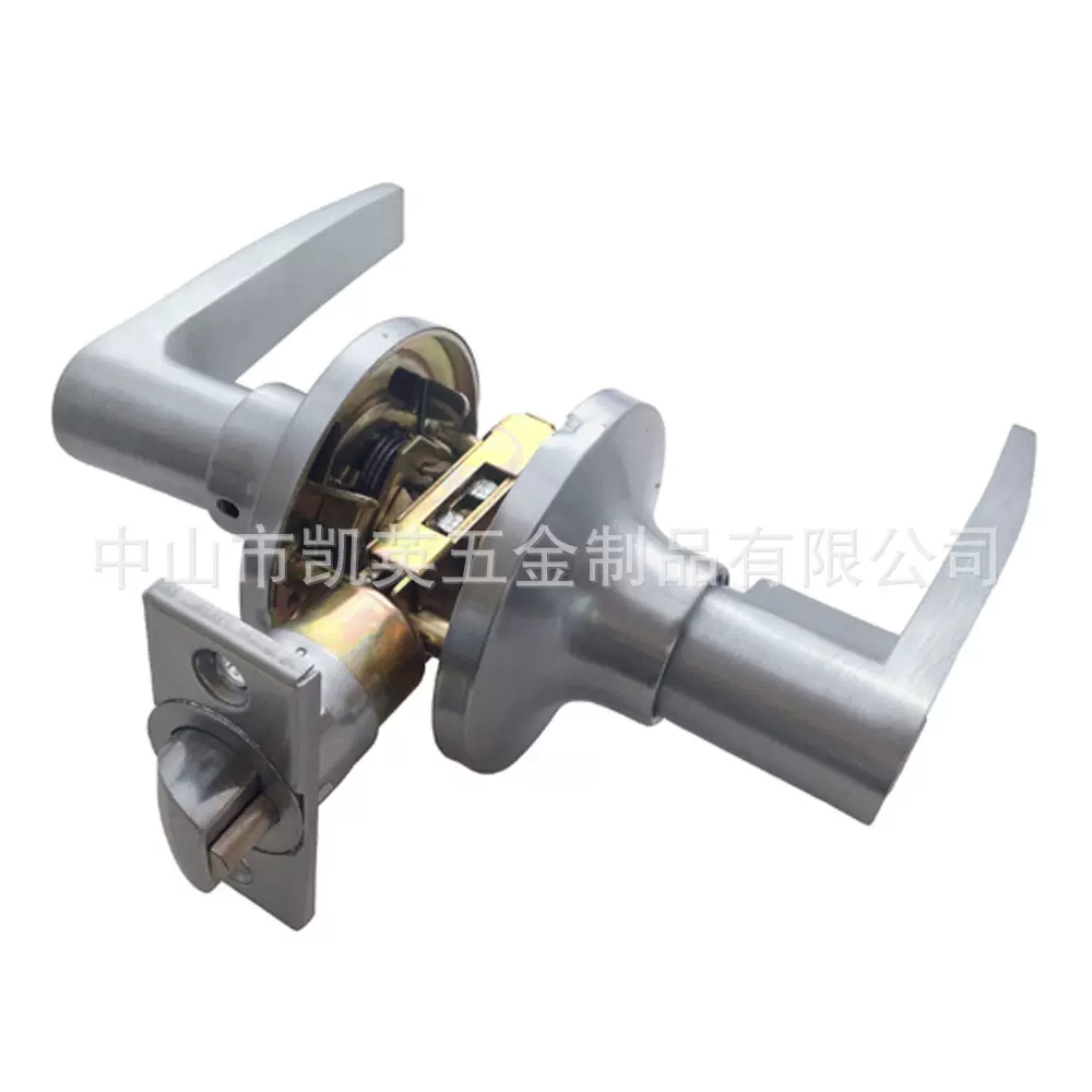 凯英 直供 把手锁 锌合金门锁 机械门锁 时尚 三杆 执手锁