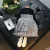 Spring autumn fashionable knitted knitted sweater dress, 2020 years, Korean style, long sleeve