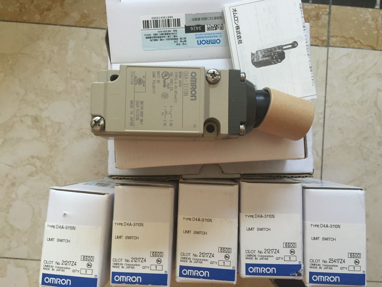 欧姆龙OMRON原装全新 行程开关限位开关D4A-3110N D4A-3310N
