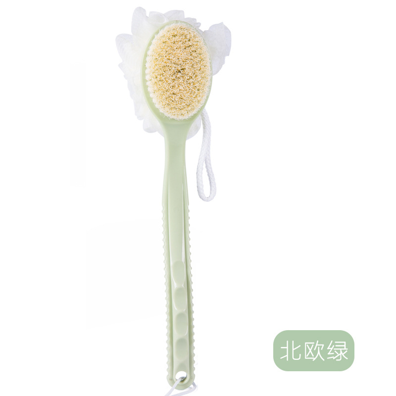 H513 piel suave mango largo espalda frotar cepillo baño Baño cepillo baño adulto baño cepillo de baño