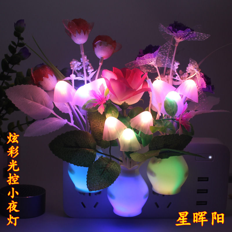 Lampe LED a fleurs plug-in RGB - Ref 3423834 Image 1