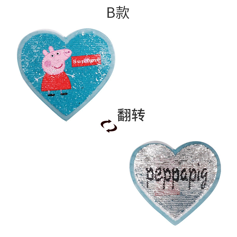 Персонажная Cartoon Pig превращение pattern декоративные жемчужины бисер вышивка с обеих сторон и наклейки в стиках оптом
