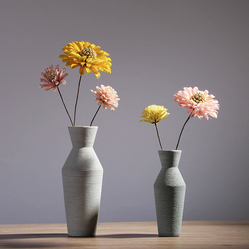 Nordic style simple furnishings TV cabinet living room furnishings creative brushed vases flower arrangements home decorations