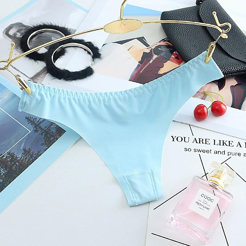 Увеличение кодов из бесшовного шелка льда без следа мисс Т/танг panties, трусики, дамское хлопковое - thong трусики, женские 1340